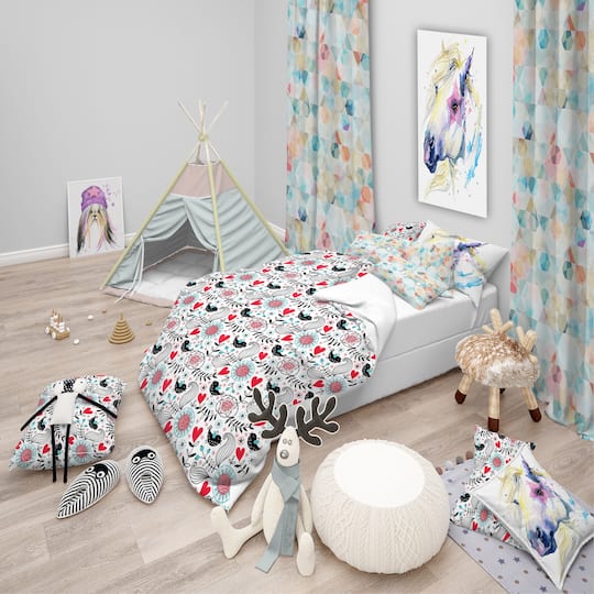 Designart 'Romantic Floral Pattern